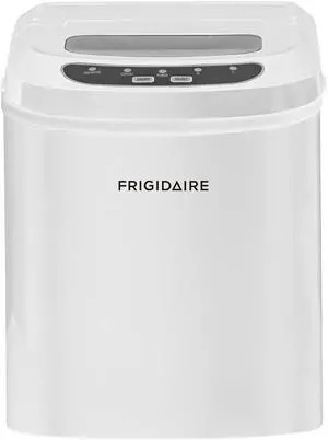 Frigidaire EFIC102-WHITE Portable Compact Maker, Counter Top Ice Making Machine, White, 26lb per Day