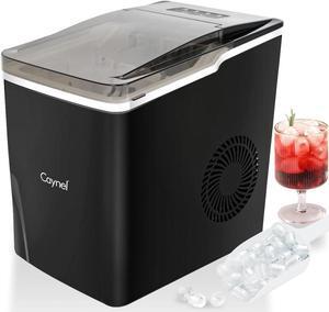 Ice Maker Countertop9 Ice Cubes Ready in 6 Mins - 26LBS/24Hrs, One-Click Operation Compact Portable Ice Cube Maker with Ice Scoop/Basket for Home/Kitchen/Office/Bar