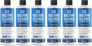 6-Pack Ice Machine Cleaner and Descaler 16 fl oz Nickel Safe Descaler | Ice Maker Cleaner Compatible with All Major Brands (Scotsman, KitchenAid, Affresh, Opal, Manitowoc) - Made in USA
