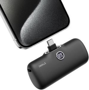 iWALK USB C Portable Charger for iPhone 15: Mini 20W 4800mAh Wireless Power Bank Fast Charging Travel Battery PackCompatible with iPhone 15 Plus/15 Pro/15 Pro Max/iPad/ Andriod Phone Samsung