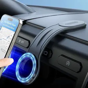 eSamcore for MagSafe Car Mount Detachable, Bendable Aluminum Arm Magnetic Phone Holder for Car20 Strong Magnets Cell Phone Mount for Car Dash Fit iPhone 15 14 13 Pro Max Mini Mag Safe Accessories
