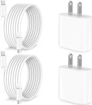 iPhone Super Fast Charger 2-Pack 20W Rapid USB C Charger Block with 6.6ft Type C to Lightning Cable Quick Charging Cord for iPhone 14/13/12/11/Pro Max/Mini/Plus/SE/Xr/X/Xs