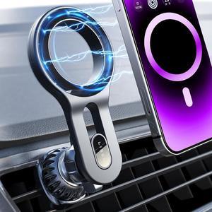 LISEN for iPhone 16 MagSafe Car Mount, [Quick Install] Magnetic Mag Safe Car Phone Holder Vent, Car Truck Accessories Gifts for Him Her iPhone 16e 16 Pro Max 15 14 13 12 Plus Mini Men Women, Black