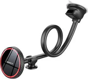 APPS2Car for Magsafe Car Mount Magnetic Phone Holder Upgraded 13-Inch Long Arm Suction Cup Windshield Mount fits iPhone 15 Pro Max Plus 14 13 12 Mini