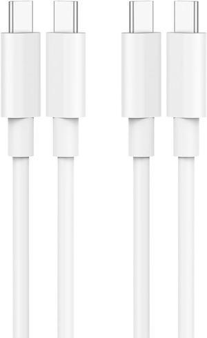 2 Pack 3.3ft/1m 100W USB C to USB C Cable for iPhone 15 Pro Max Plus,   Air Charger, iPad Pro 12.9 11, iPad Air 5 4, Mini 6, Samsung Galaxy, USBC Type C PPS Super Fast Charging Cord