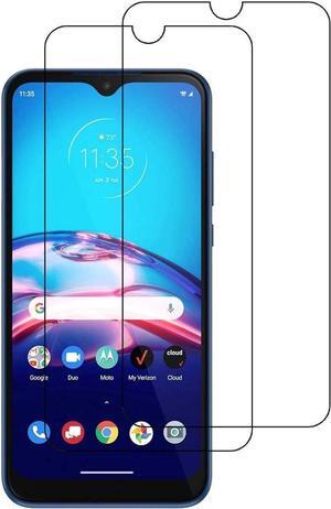 for Motorola Moto E Temperd Glass Screen Protector - [2 Pack] Tempered Glass Screen Protector 9H HD Flat Screen Protector Bubble Free for Motorola Moto E 2020 XT2052 6.2"