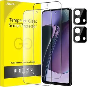 JETech Screen Protector for Motorola Moto G Stylus 5G 2023 (Not for 4G & 2022/2021/2020 Version) with Camera Lens Protector, Tempered Glass Film, HD Clear, 2-Pack Each