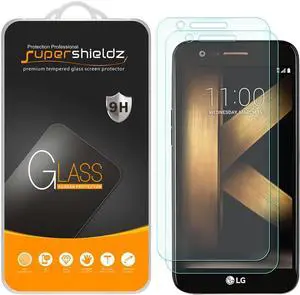 Supershieldz (2 Pack) Designed for LG K20 V (K20V) (Verizon) Tempered Glass Screen Protector, Anti Scratch, Bubble Free