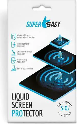 Liquid Glass Screen Protector - Wipe On Scratch and Shatter Resistant Oleophobic Nano Protection for All Phones Tablets Smart Watches Universal