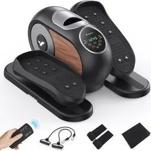 MERACH Under Desk Elliptical Machine for Home,Ellipse Leg Exerciser for Seniors with 12 Adjustable Speed Quiet & Portable Seated Pedal Exerciser with Remote Control & Non-Slip Pad