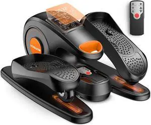YOSUDA Under Desk Elliptical Electric, Ellipse Leg Exerciser for Seniors Fully Assembled, Quiet & Portable Seated Pedal Exerciser with Remote Control & 10 Adjustable Speeds