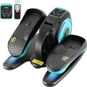 Under Desk Elliptical Machine, Ellipse Leg Exerciser for Seniors Adults, Adjustable Speeds Elliptical Trainer with Remote Control, Quiet & Portable Mini Seated Pedal Exerciser for Home Office Use