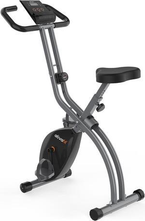 ATIVAFIT Exercise Bike Foldable Fitness Indoor Stationary Bike Magnetic 3 in 1 Upright Recumbent Exercise Bike for Home Workout