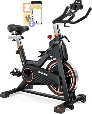 YOSUDA PRO Magnetic Exercise Bike 350 lbs Weight Capacity - Indoor Cycling Bike Stationary with Comfortable Seat Cushion, Silent Belt Drive
