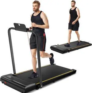 Walking Pad - Foldable Treadmills for Home Office, 3 in 1 Under Desk Treadmill for Walking Jogging Running, Portable Folding Treadmills with Remote Control