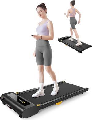 UREVO Under Desk Treadmill, Walking Pad for Home/Office, Portable Walking Treadmill 2.25HP, Walking Jogging Machine with 265 lbs Weight Capacity Remote Control LED Display