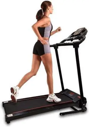 SereneLife Folding Treadmill - Foldable Home Fitness Equipment with LCD for Walking & Running - Cardio Exercise Machine - Preset and Adjustable Programs - Bluetooth Connectivity