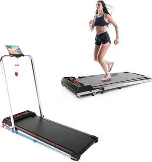 Treadmill Under Desk Walking Pad,2 in 1 Folding Treadmill for Home/Office with Remote Control and APPLED Display
