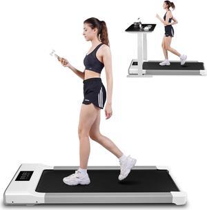 SupeRun Under Desk Treadmill, Walking Pad, Portable Treadmill with Remote Control LED Display, Quiet Walking Jogging Machine for Office Home Use