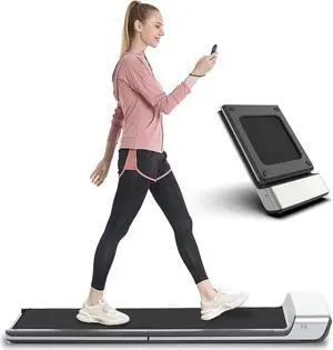 WalkingPad P1 Folding Treadmill, Ultra Slim Foldable Treadmill Smart Fold Walking Pad Portable Walking/Jogging Machine with App & Remote Control Grey