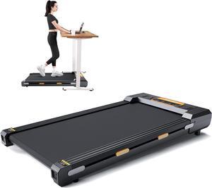 Walking Pad Treadmill with Incline Under Desk Treadmill, 2 in 1 Portable Compact Treadmill for Home with Remote Control, LCD Display, Small Walking Jogging Machine