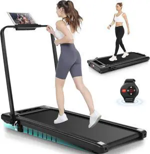ANCHEER Treadmills, 3 in 1 Folding Treadmill with Incline, Walking Pad Treadmill Under Desk for Home Office, Portable Treadmill with Remote Control, Quiet and Powerful, Installation-Free