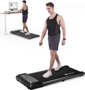 Walking Pad, 2 in 1 Treadmills for Home with Remote Control, Under Desk Treadmill Office Quiet, Portable Treadmill with Installation-Free and in LED Display