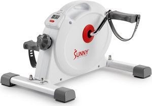 Sunny Health & Fitness Under Desk Dual Function Smart Mini Arm & Leg Pedal Exerciser Cycle Bikes with SunnyFit App Enhanced Bluetooth Connectivity