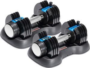 Lifepro Adjustable Dumbbells - 15Lb 25Lb 43Lb 55Lb 90Lb 6in1 Dumbbells Adjustable Weight, Compact Quick Adjustable Dumbbells set/single for Full Body Exercise & Fitness Home Gym