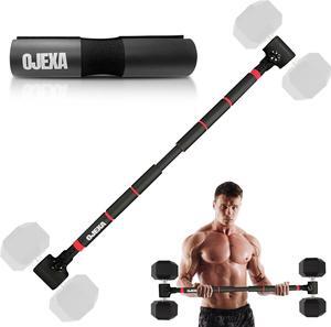 OJEXA Dumbbell Converter to Barbell Set - Adjustable weights & Up to 200 lb Capacity Weight Barbell - Steel Clamp - Barbell Dumbbells Converter for Home Gym - Weight Lifting for full Body Workouts