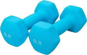 Set of 2 each Neoprene Coated Dumbbells Pair Hand Weights All-Purpose, Home Gym, Exercise, neoprene set