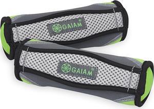 Gaiam Hand Weights for Women & Men Soft Dumbbell Walking Hand Weight Sets with Hand Strap