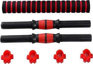 Dumbbell Bars Adjustable Dumbbell Weight Set Barbell Lifting - 2 x 15.74in Bars and 1 x 15.74in Connecting Rods for Gym Home
