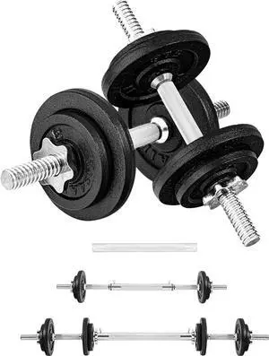 Yes4All Adjustable Dumbbell Set with Weight Plates, Star Lock Collars/Connector, 40lbs to 200lbs Adjustable Weight Plates Set