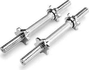 Marcy 14 Adjustable Chrome Threaded Dumbbell Handles for Standard Weight Plates with 1 Diameter Center TDH-14.1