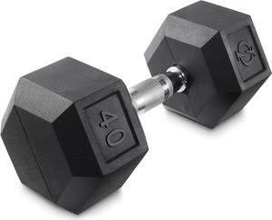 Philosophy Gym Rubber Coated Hex Dumbbell Hand Weights