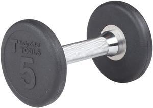 Body-Solid Cast Iron Solid Hexagon Dumbbells Single, Hand Weights For Men and Women Sold Separately, Weights Dumbbell for Strength Training