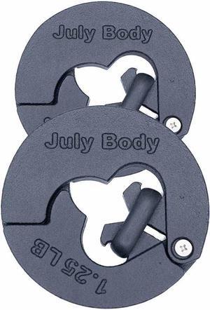 1.25 Pound Weight Clips  Adds 2.5 Total Pounds - For Dumbbells, Kettlebells, and Barbells - Makes 7.5 12.5 17.5 22.5 27.5 Pound Dumbbells - (2 Clip Pack)