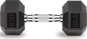 25 LB Hex Dumbbell Exercise & Fitness Weights Dumbbells for Women & Men 25 Pound Free Weight