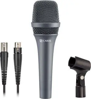 CAROL Dynamic Microphone Vocal with Super-Cardiod Unidirectional, Top Choice for Live Stage Performance Noise Cancelling AHNC Technology, P-1 / AC-900 Gray