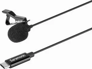 Saramonic LavMicro U3A USB-C Lavalier Microphone for iPhone 15, Android, new iPad, Computers & more with 6.6' Cable & 90 Adapter for Vlogging, Interviews, YouTube, TikTok, Live Streaming