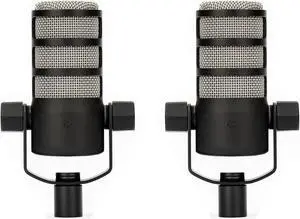 Rode PodMic Broadcast-Grade Dynamic Microphone for Podcast Application, 2-Pack