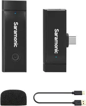 Saramonic Wireless Microphone for Android, Blink GO-U1 Wireless Lavalier Microphone with Noise Cancellation for Samsung/LG/Pixel/Android Type-C Devices YouTube Vlog Facebook Live Stream Interview Saramonic Wireless Microphone for Android, Blink GO-U1 Wireless Lavalier Microphone with Noise Cancellation for Samsung/LG/Pixel/Android Type-C Devices YouTube Vlog Facebook Live Stream Interview