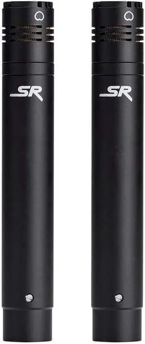 Monoprice Stage Right Series Small Pencil Condenser Microphones (625907), Black