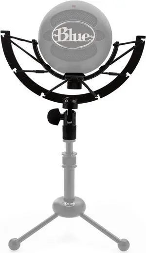 Knox Gear Multi-Purpose Shock Mount for Blue Snowball and Snowball Ice Condenser Microphone, Clamp Connector made w/ Alloy Steel Combats Vibration, Shock Pops, and Distortions with Two Year Warranty