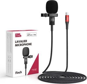 Mini Lavalier Microphone for iPhone iPad (Apple MFi-Certified), Lightning Mini Lapel Mic for YouTube TikTok Video Recording Vlogging Live Streaming (5ft)
