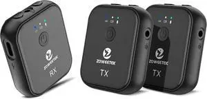 ZOWEETEK Wireless Lavalier Microphone System Dual-Channel for Recording,Interview,Vlogging,Live Streaming,YouTube,Compatible with iPhone,Phone,ipad,Camera,Laptop,DSLR,Tablet,Recorder and GoPro. ZOWEETEK Wireless Lavalier Microphone System Dual-Channel for Recording,Interview,Vlogging,Live Streaming,YouTube,Compatible with iPhone,Phone,ipad,Camera,Laptop,DSLR,Tablet,Recorder and GoPro.