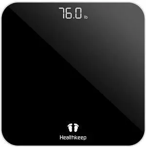 Digital Bathroom Scales for Body Weight, Weight Scale with High Precision Sensors Accurate Round Corner Design LED Display 400lbs/180kg