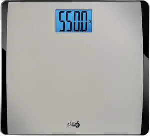 Eat Smart Precision 550 Pound Extra-High Capacity Digital Bathroom Scale for Body Weight with Extra-Wide Platform, Stainless Steel