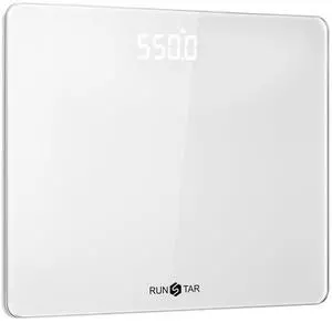 550lb Scale for Body Weight with Ultra-Wide Platform and Large LED Bezel-Less Display, Accurate High Precision Digital Bathroom Scale with Extra-High Capacity